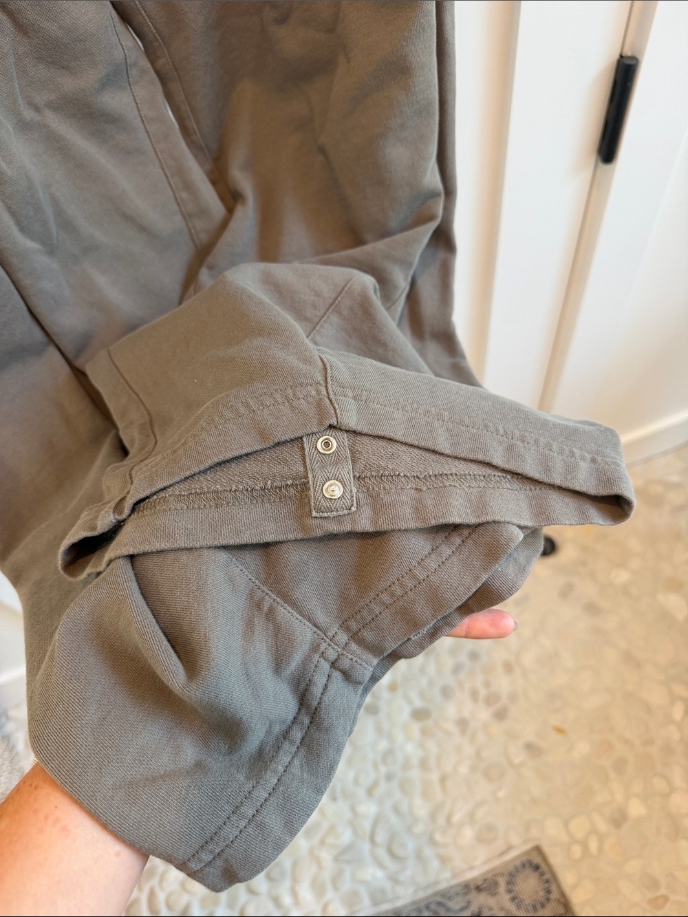 Tibi Light Weight Sweatshirting Winslow Pant Dark Stone Size S Small - Picture 6 of 8